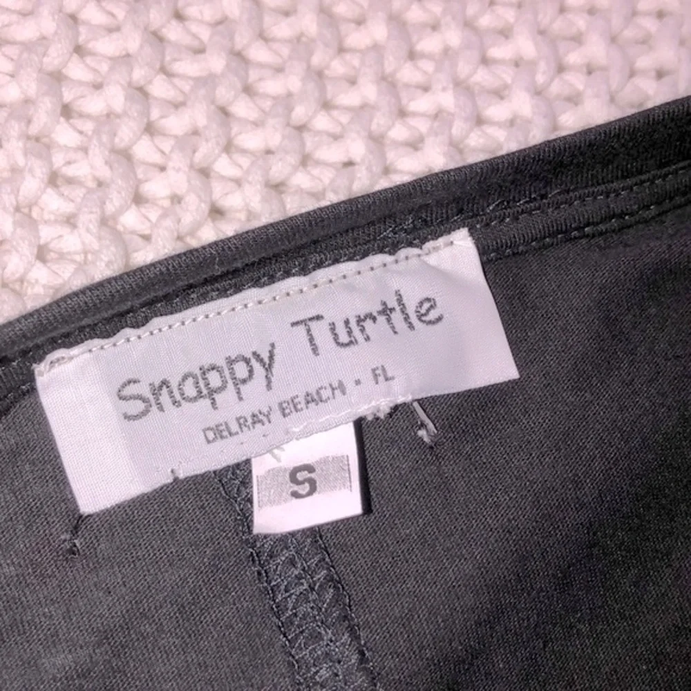Snappy turtle small black boho bell sleeves top